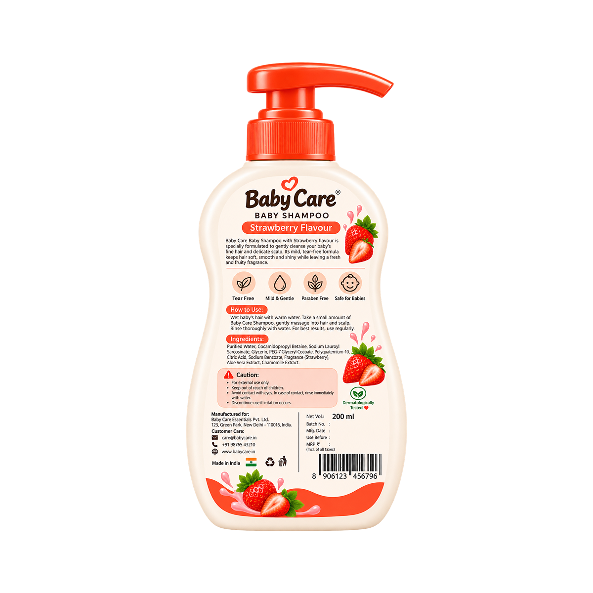 BabyCare Strawberry Baby Shampoo