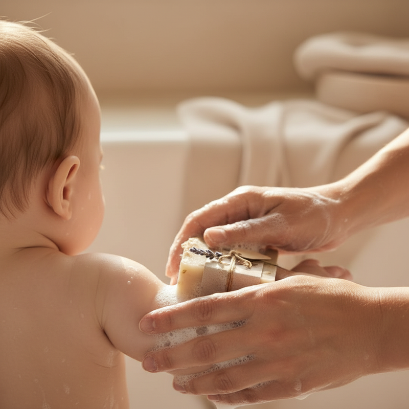 Baby Oatmeal Lavender Soap - Real Use Lifestyle