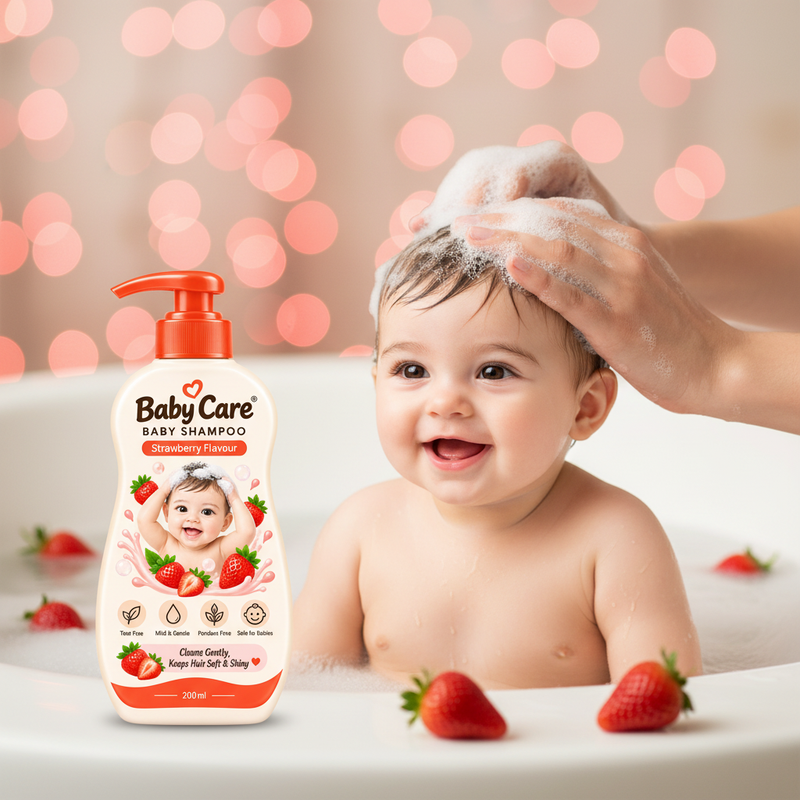 BabyCare Strawberry Baby Shampoo - Ultra HD Lifestyle