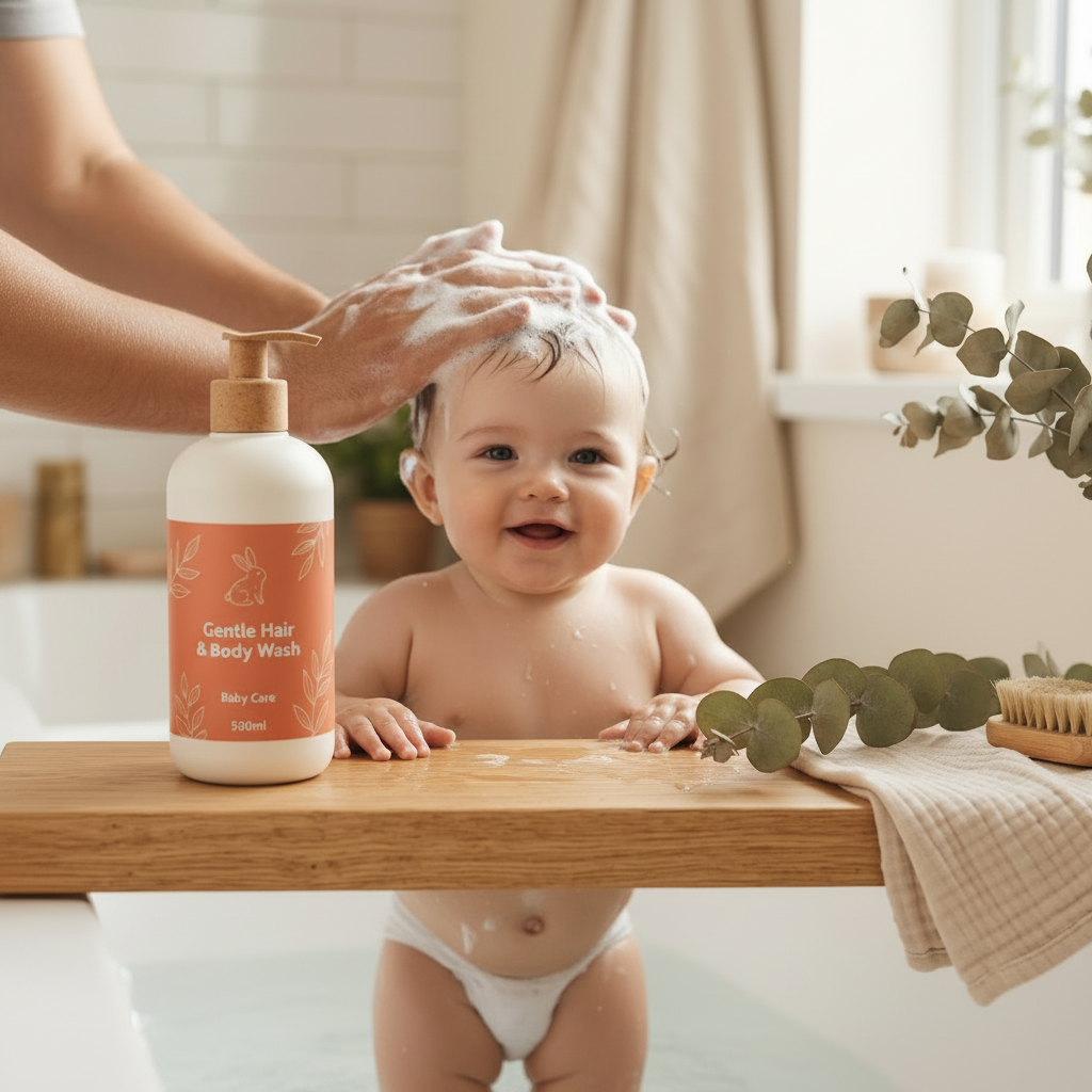 Gentle Hair & Body Wash - Real Use Lifestyle