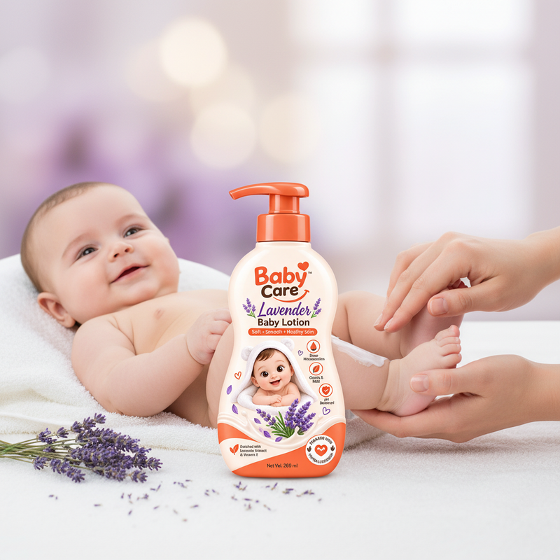 Lavender Comfort Baby Lotion - Ultra HD Lifestyle